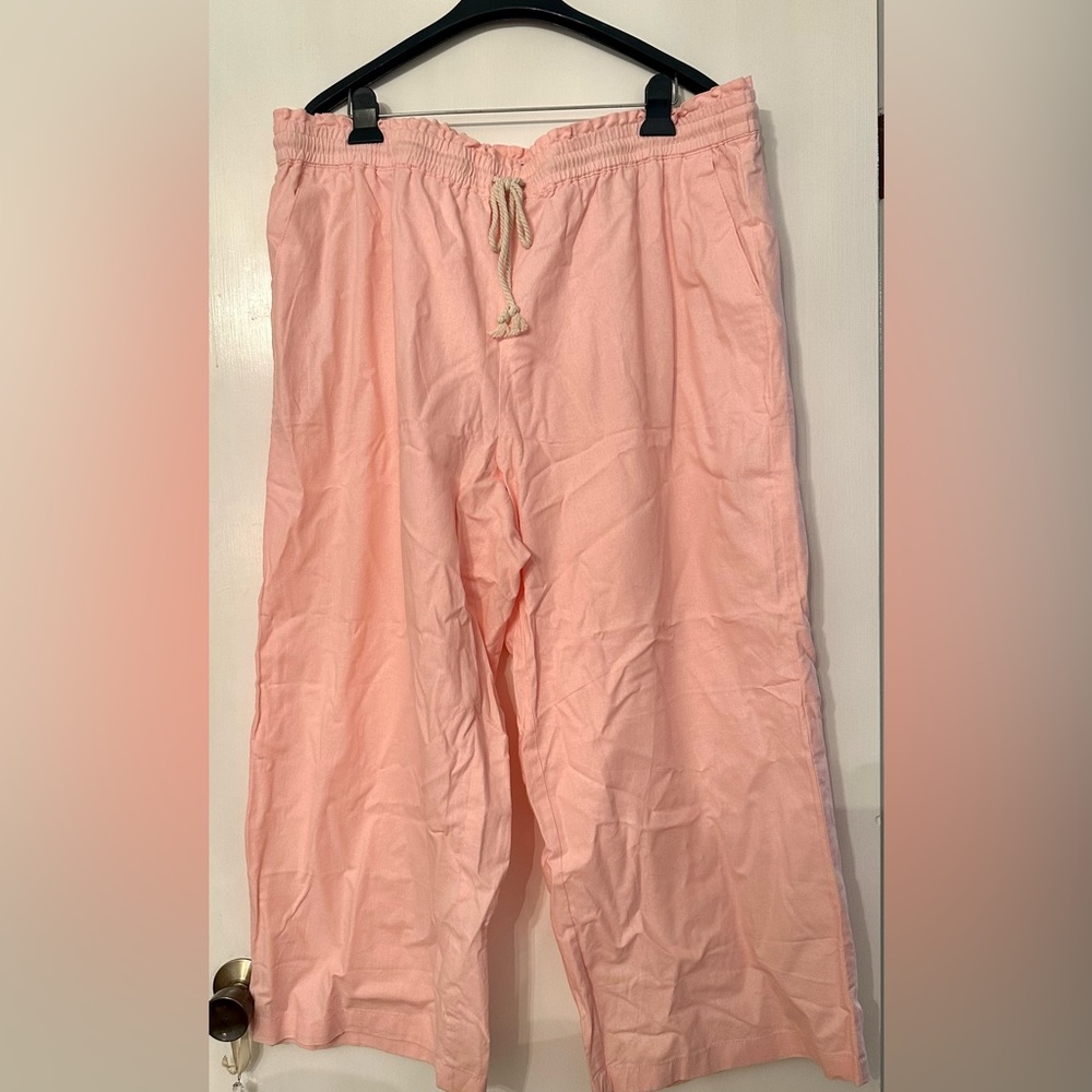 J. Crew wide leg linen pants NWT